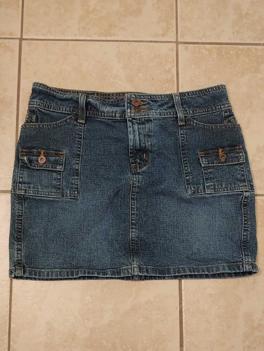 Vintage Y2K L.E.I Denim Mini Skirt Women's Size 3